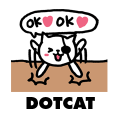 [LINEスタンプ] OK！にゃんこ｜DOTMAN 4.0 