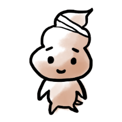[LINEスタンプ] ほうたいソフトクリームチョコ ver.1 