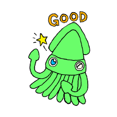 [LINEスタンプ] イカしたダイオーくんスタンプ 