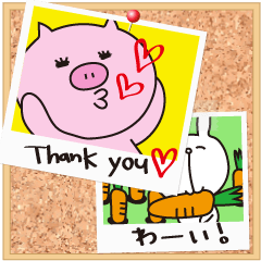 [LINEスタンプ] ポラロイド写真風 