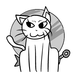 [LINEスタンプ] 白ネコ02 