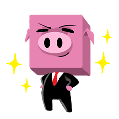[LINEスタンプ] GIPスクエアヘッド