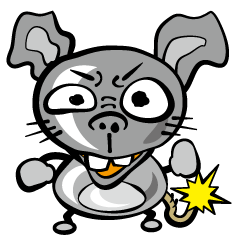 [LINEスタンプ] 爆発寸前！爆弾ねずみの画像（メイン）