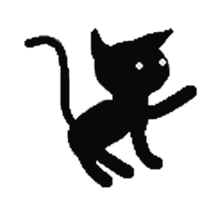 [LINEスタンプ] 黒子にゃん 