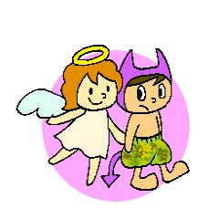 [LINEスタンプ] 天使＆悪魔