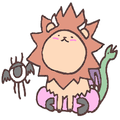 [LINEスタンプ] キメラのキメ太 fetchpriority=high