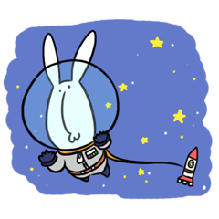 [LINEスタンプ] USAGIの宇宙旅行 