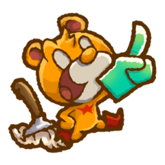 [LINEスタンプ] ハロー！モップベア 