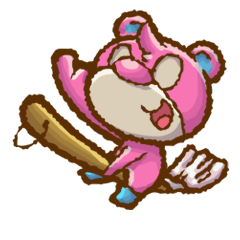 [LINEスタンプ] エブリデー♪モップベア 