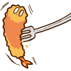 [LINEスタンプ] えびふらい 