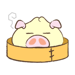 [LINEスタンプ] ブタまん 