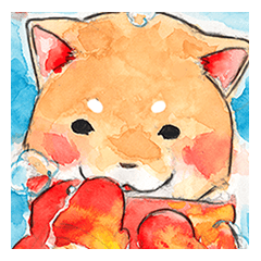 [LINEスタンプ] 優しい柴犬のスタンプ 