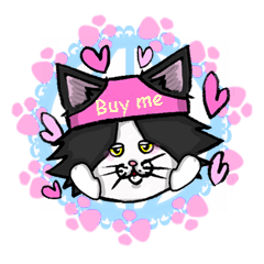 [LINEスタンプ] 帽子をかぶった猫 fetchpriority=high