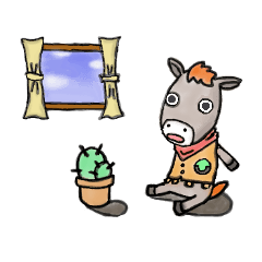 [LINEスタンプ] のほほんロバノスキー 