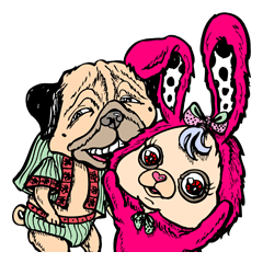 [LINEスタンプ] PINK PHANG PHANG