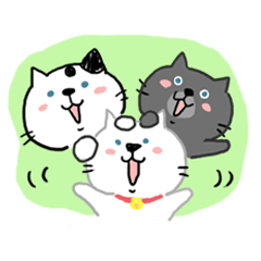 [LINEスタンプ] 3匹のねこスタンプ