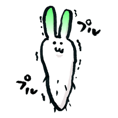 [LINEスタンプ] 大根うさぎ 