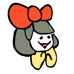 [LINEスタンプ] リアクションのいい女の子 