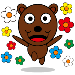 [LINEスタンプ] スキップ熊さん fetchpriority=high
