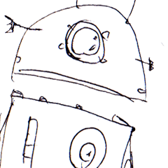 [LINEスタンプ] ロボットくん 
