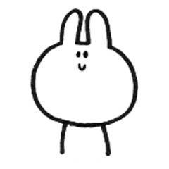 [LINEスタンプ] うさぎさんです 