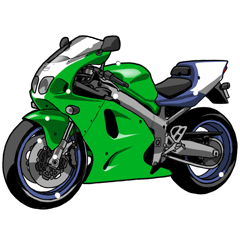 [LINEスタンプ] スポーツバイクバイク(1990年代) fetchpriority=high