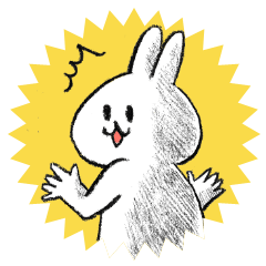 [LINEスタンプ] 心にも思ってないよね。うさぎスタンプ 