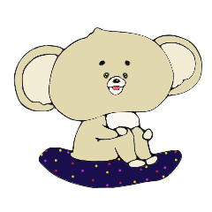[LINEスタンプ] クマでもコアラでもないまろまゆ生物