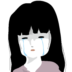 [LINEスタンプ] 無言少女 