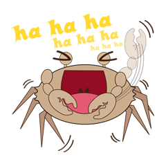 [LINEスタンプ] ユーモア・カニ fetchpriority=high