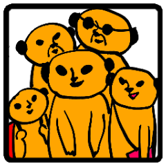 [LINEスタンプ] ミーアキャットスタンプ 家族の会話編 fetchpriority=high