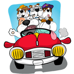 [LINEスタンプ] Ceza Bulldog ＆ The Gang