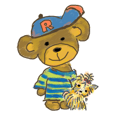 [LINEスタンプ] Rossy the Bears ＆ Yorkie Coco I (Eng) 