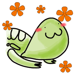 [LINEスタンプ] かわゆしな～ミドリガメ 