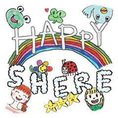 [LINEスタンプ] ハッピーシェア725さん 
