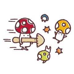 [LINEスタンプ] きのこら 