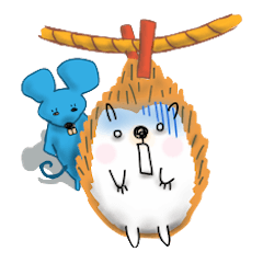 [LINEスタンプ] ハリネズミとワルネズミ 