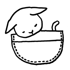 [LINEスタンプ] ポケットねこ 