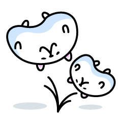 [LINEスタンプ] 丸くて白いの。 