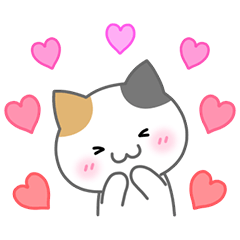[LINEスタンプ] みけねこ！！恋愛スタンプ 
