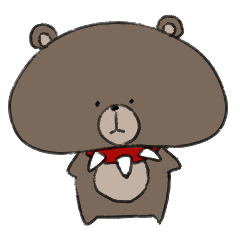 [LINEスタンプ] 超野性的頬肉系クマちゃん 