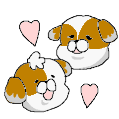[LINEスタンプ] こういうタイプの犬スタンプ