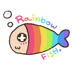 [LINEスタンプ] Rainbow Fish 