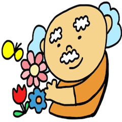 [LINEスタンプ] ふわふわおじさん 