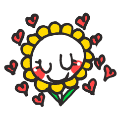 [LINEスタンプ] 笑顔の花