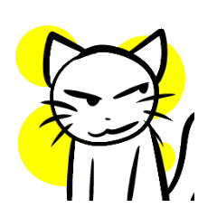 [LINEスタンプ] 猫が主をサポート 