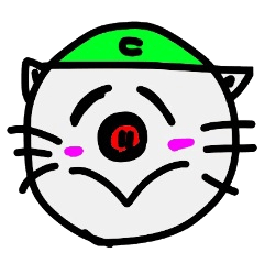 [LINEスタンプ] 口を強調する 