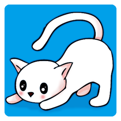 [LINEスタンプ] しろねこ にゃんこ 