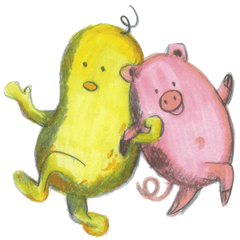 [LINEスタンプ] Peantman and Pigboy and friends. 