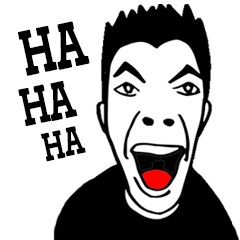 [LINEスタンプ] Big Laugh Man(Chat Acronyms) 